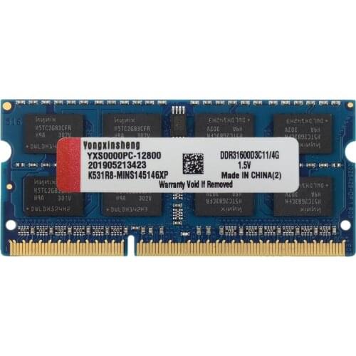 Blue 2GB 4GB 8GB DDR3 RAM 1066 1333 1600 1866 PC3 8500S 10600S 12800S 14900S Non-ECC 1.5V CL11 204 Pin SODIMM 1.5V