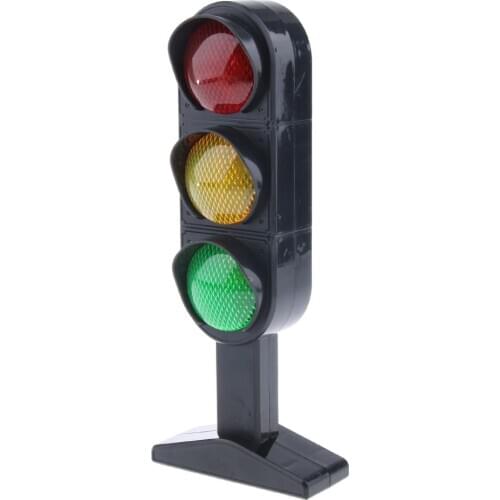 Plastic Road Traffic Light Red Yellow Green Stop Sign Role Play Game Toys