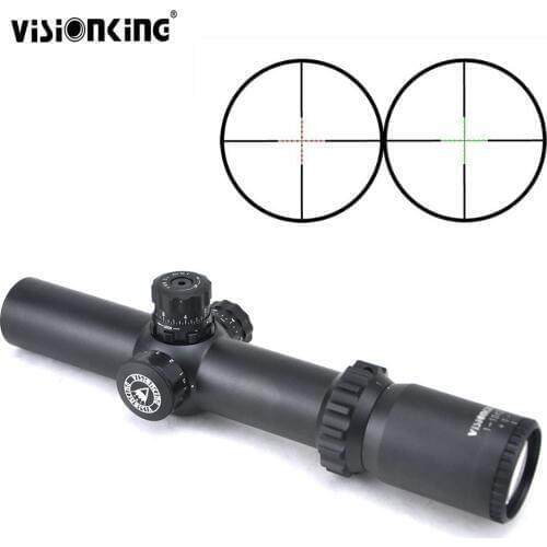 Visionking 1-10x28 SFP Hunting Riflescope Waterproof 35mm Tube Long Range Illuminated Aim Optical Sight .308 .30-06 With Rings