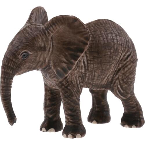Realistic Wildlife/Zoo Animal Figurine Model Figure Kids Toy Party Bag Fillers - Baby Elephant Model Toys
