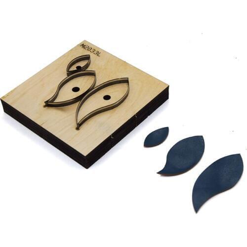 Herramientas para cuero leather craft template fabric cutter 3 earring die cutting knife mould modeling cutter hand punch tool