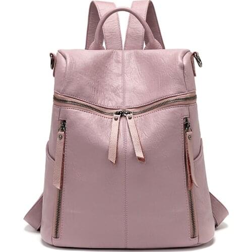 Sheepskin Leather Backpacks For Women Bag Female Luxury Designer Shoulder Bags Ladies Waterproof Backpack Girls Handbag 2021 New