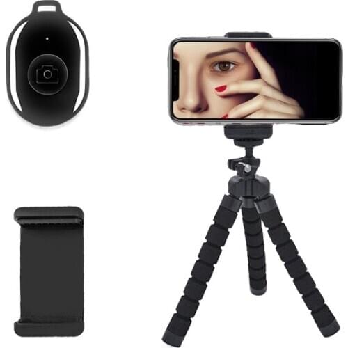 Octopus Tripod for Phone Camera Mini Sponge Live Bluetooth Stand Holder Monopad for Xiaomi Huawei Mobile