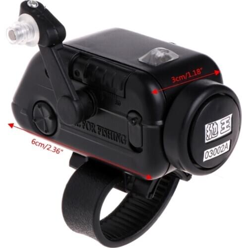 High Sensitive Fish Bite Alarm Adjustable Volume Fishing Rod Signal Device Bait Alertor J6PF