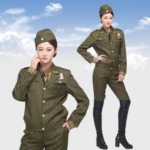 American national uniform military officers serving men and women in the Kuomintang police uniforms officers clothing show
