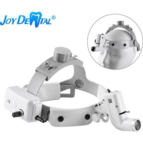 Dental LED Head Light Lamp for Binocular Loupes 5W Light Intensity Ajustable 65000lux Dentisit Surgical Headlight Lab Equipment
