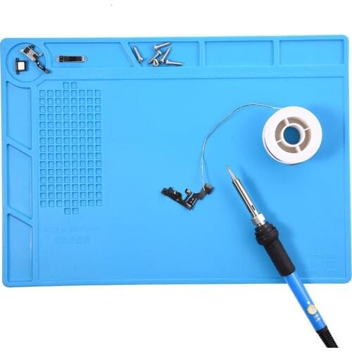 35x25cm ESD Heat Insulation Working Mat Soldering Station Iron Phone Computer Repair Mat Magnetic Heat-resistant Platform