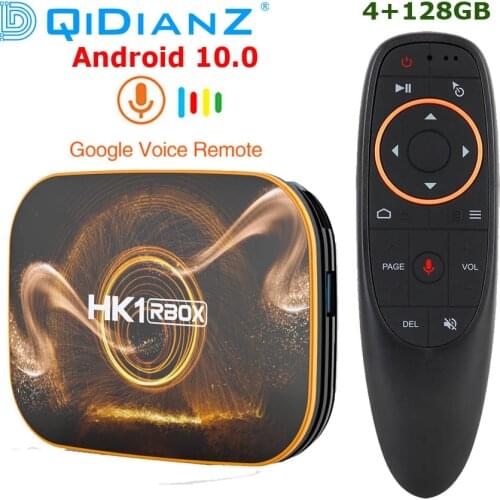 128GB HK1 RBOX R1 TV Box Android 10.0 Rockchip RK3318 1080p 4K Google Play Set Top Box HK1 R1 TV BOX PK T95 H96 X96 Andriod 9.0