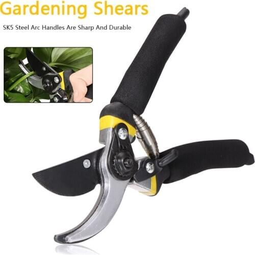 High Quality 8 Inch Bypass Pruning Shears Fruit Trees Flowers Branches Pruner Protection Hand Trimmer Tools