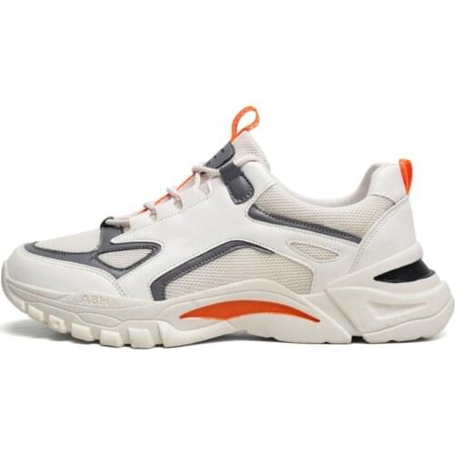 Y-41 Mens Summer Mesh Lace-up Vulcanized Shoes Luxury Sneakers Platform White Not-leather Casual Shoe Male Zapatos Hombre