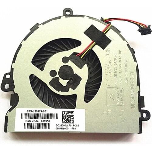 Original CPU Cooling Fan Replacement Cooler Part for HP 15-DA 15-DB 15-DR 15Q-DX 15T-DS C129 C130 Repair Kit