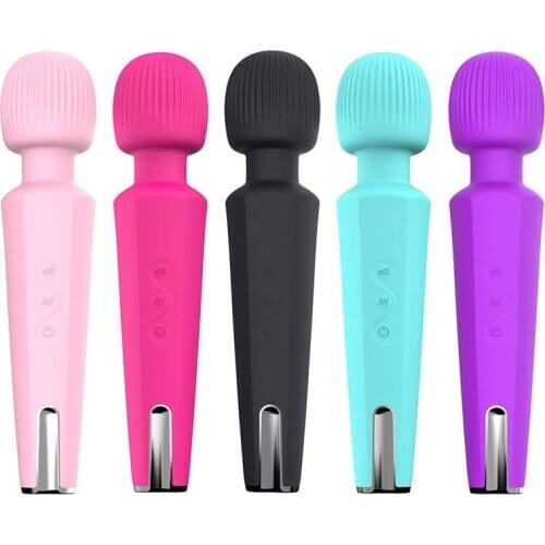 Female Masturbator Strong Vibration Quiet Massage Charging Large Size Vibrator Female Masturbation AV Stick Adult Products