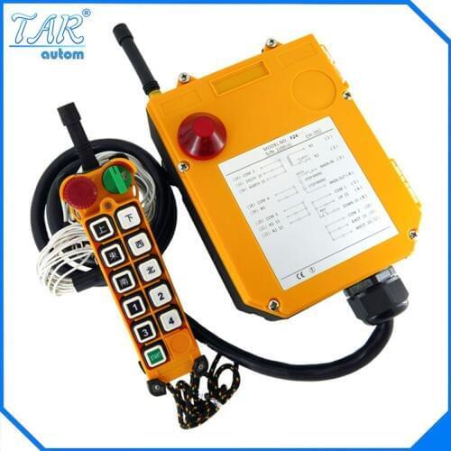 F24-10D(include 1 transmitter and 1 receiver)/10 channels 2 Speed Hoist crane remote control wireless radio Uting remote control