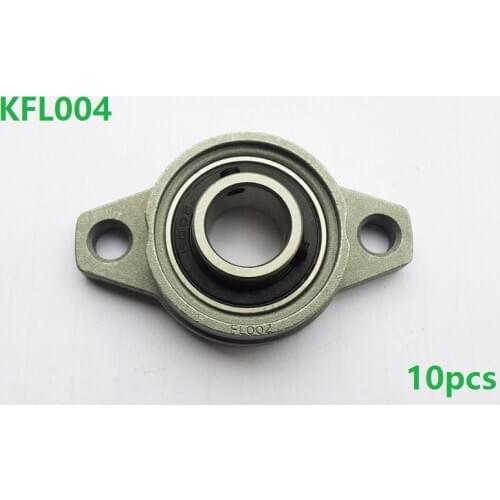 10pcs/lot KFL004 FL004 20mm zinc alloy bearing units pillow block 20 mm bearings flange block bearing CNC parts