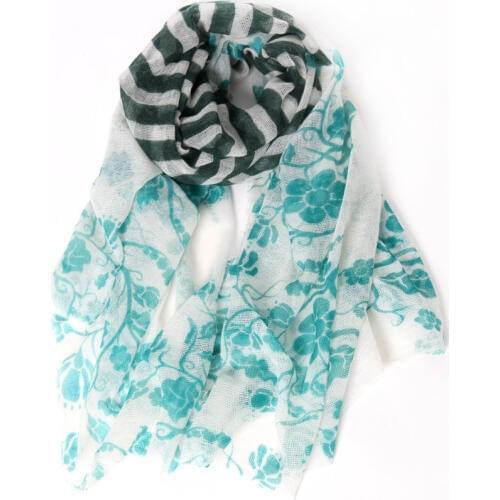 100%lambswool womens patchwork striped printed mesh thin scarfs shawl pashmina 110x170cm wholesale retail