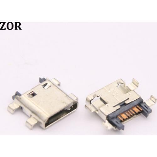 100pcs New Micro USB 7pin Connector Mobile Charging port tail plug For Samsung I8262 J5 Prime On5 G5700 J7 Prime G6100 G530 G532