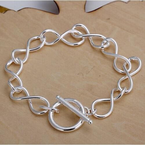 Free shipping 925 jewelry silver plated jewelry bracelet fine fashion bracelet wholesale and retail SMTH139