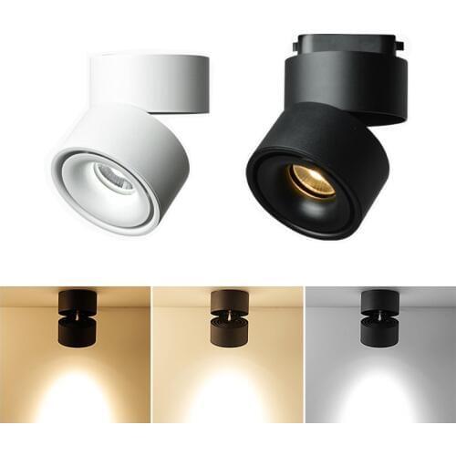 COB 10W 15W Led Track light LED Surface Mounted Spot Light for Clothes Store Shopping Mall Livingroom Tracking Lamps