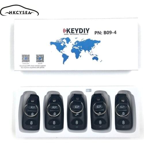 HKCYSEA 5/15/20PCS/LOT B09-3+1 Style 4 Button B Series Remote Control for KD900/KD900+/URG200/KD-X2 MINI KD Key Programmer