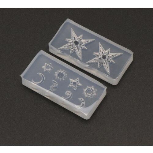 Mini Size Moon Star Sun Resin Jewelry Fillings Resin Silicone Mold Jewelry Tools