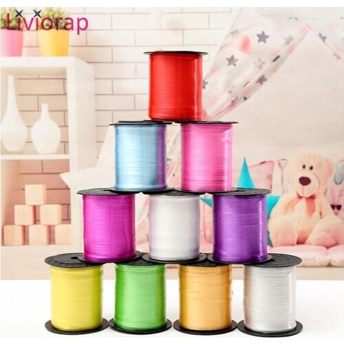 Liviorap 250Y Gold Silver Balloons Ribbons Wedding Ribbon for Birthday Party Decorations Kids Birthday Wedding Decoration Ribbon