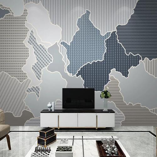 Papel De Parede 3d Stereo Modern Abstract Graphic Geometric Lines Mural Wallpaper For Wall Living Room Wall Home Decor Poster