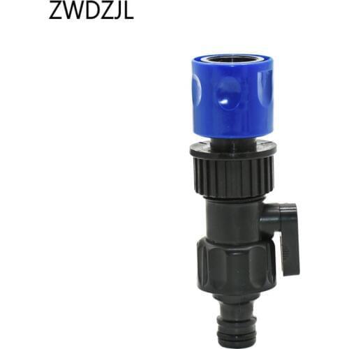 Plastic Valve with Quick Connector Garden tap 5/8 Watering Prolong Hose Irrigation Pipe Fittings Hose Adapter Switch 1 pcs
