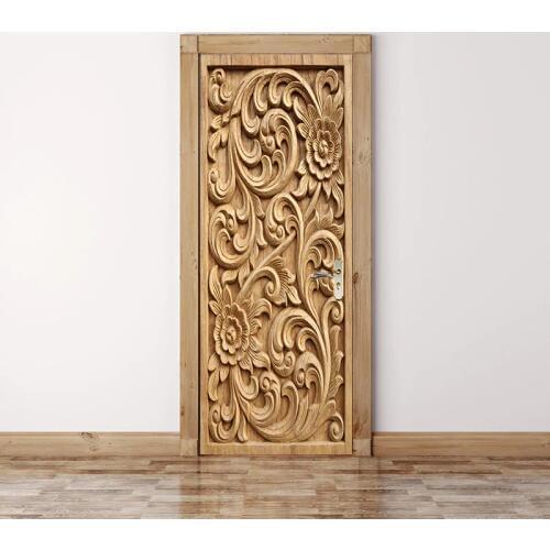 Custom Mural Wallpaper Wall Painting Poster Flower Door Sticker Living Room Sofa TV Background Wall Mural Home Decor