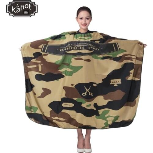 Salon Professional Hair Styling Camouflage Shawl Hairdresser Hair Cutting Coloring Styling Cape Barber Hairdressing Apron
