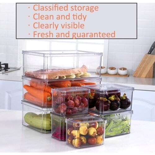 Transparent Airtight Pantry Pasta Box Multigrain Sealed Cans Food Storage Container Plastic Kitchen Refrigerator With Lid Cereal