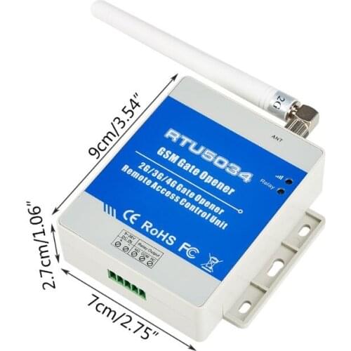 RTU5034 5024 2G GSM Gate Door Opener Relay Switch Remote Access Control System