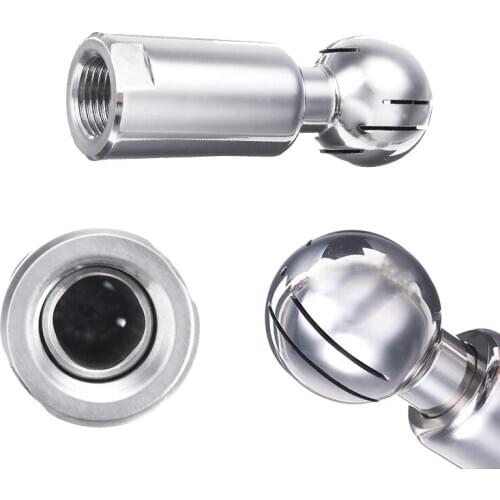 1/2 Inch Stainleess Rotary Spray Ball Sanitary Female Thread CIP Tank Cleaning Head 360 Degree Coverage Wash Fitting
