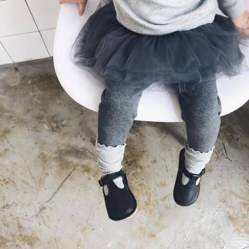 Baby Girls Pants Newborn Solid Cotton Pants Gray Pink Culottes Kids Clothing Children Trousers