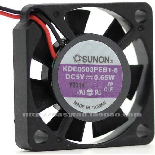 SUNON KDE0503PEB1-8 DC 5V 0.65W 30x30X06mm Server Cooling Fan