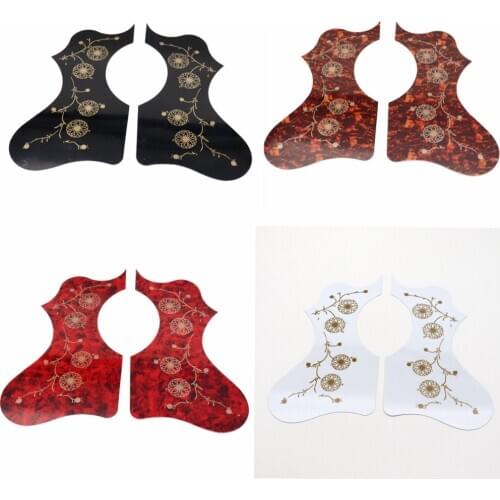 Left and Right Hand EJ200 Folk Acoustic Guitar Protection Pickguard Anti-scratch Plate With Gold Flower