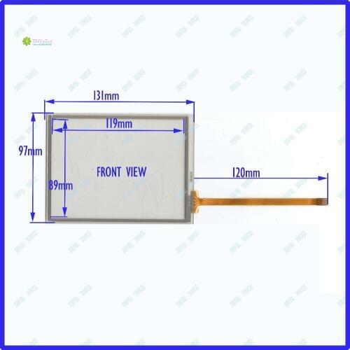 ZhiYuSun Wholesale 057014 2PCS/LOT 131mm*97mm 5.7inch 4 lins Touch Screen glass 131*97 for Industrial application