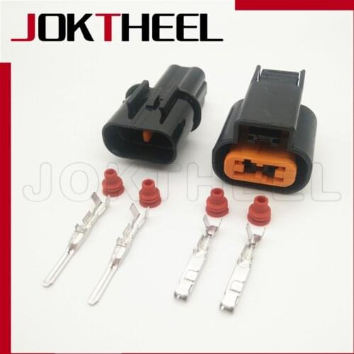 1/5/10/20 sets kit KUM 2 pin way male female black Sensor Fog Lamp auto connector for Mitsubishi Souast PB621-02020 PB625-02027