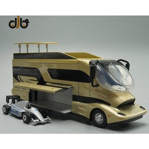 1:50 Diecast Metal Model Toy Luxury Touring RV Recreational Pull Back With Sound & Light