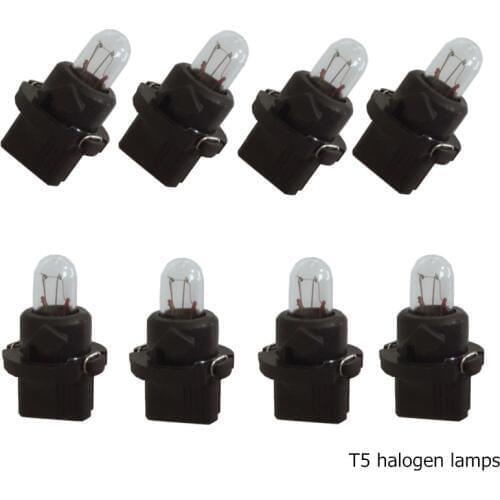 10pcs T5 286 Car Instrument Gauge Meter Replacement Light Bulb Lamp Amber 1.4W 12V Light Bulbs