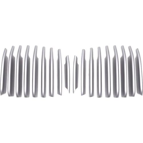 18Pcs Middle Mesh Trim Front Bumper Grill Grille Accessories Auto Parts for 1 Series 2017-2020 Models