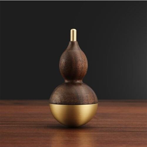2021 Tumbler gourd paperweight black walnut home decoration ornaments town house lucky feng shui craft gift