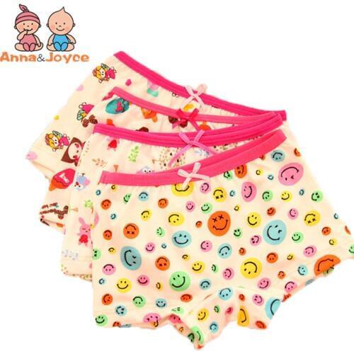 3pcs/lot Fashion New High Quality Baby Girls Underwear 100% Cotton Panties for Girls Kids Boxer Underwear