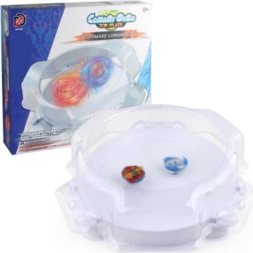 Bayblade XD168-9A Spinning Top Arena+2pcs bayblade +2pcs launcher+1pcs grip Gift