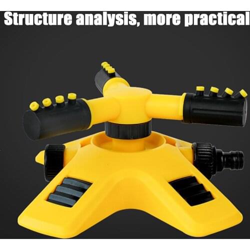 360 Degree Automatic Water Sprinkler ABS Lawn Yard Watering Sprinkler Head