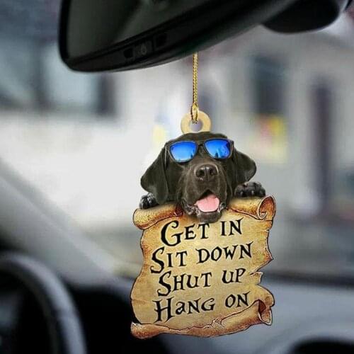 Car Pendant Decoration Dog Car Interior Pendant Double-sided Car Pendant Birthday Gift Holiday Gift