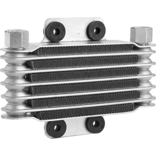 Car accessories oil tank 6 Row Universal Motorcycle Engine Oil Cooler Cooling Replacement 125-250CC car oil catch