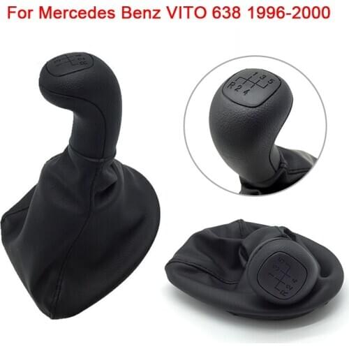 Car Gear Shift Knob Lever Shifter Stick Gaiter Boot Cover Case For Mercedes Benz VITO 638 1996 1997 1998 1999 2000 Auto Parts