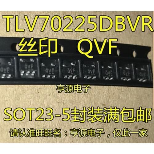 TLV70225DBVR silk-screen QVF 2.5 V voltage regulator chip TLV70225 new original spot
