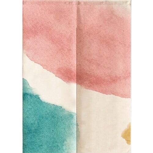 Door Curtains Thickened for Living Room Watercolor Bedroom Art Partition Curtains Bathroom Kitchen Curtains Shading