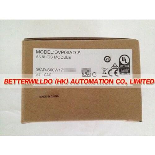 DVP06AD-S NEW IN BOX PLC Analog I/O Module Built-In RS485 Interface 1 Year Warranty